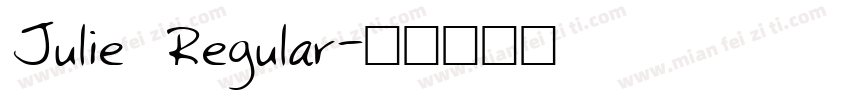 Julie Regular字体转换